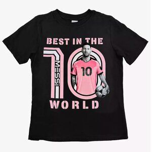 Messi Best in the World Short Sleeve Tee Boys Size L/G/G (14/16) NWT